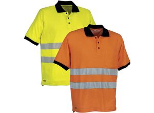 8023796092273 - Cofra - Arbeits Polo Shirt Warnschutz Helpway - l - Orange - Orange