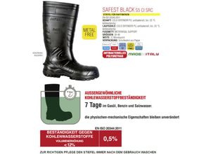 8023796188303 - Cofra - leichte Gummistiefel S5 ci src -25°C metallfrei 38 - Schwarz