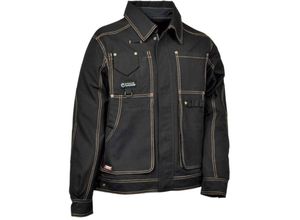 8023796254442 - Cofra - Profi Arbeitsjacke bruxelles 100% Baumwolle schwarz 44 - Schwarz