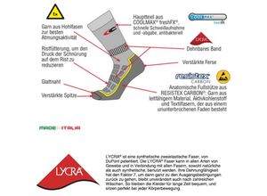 8023796286122 - Cofra - Arbeitsstrümpfe für Atex und esd Umgebung s (39-41) - Weiß Grau