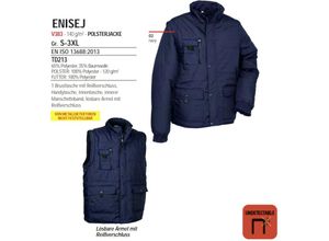 8023796310278 - 2 in 1 gefütterte Jacke m - Blau - Cofra