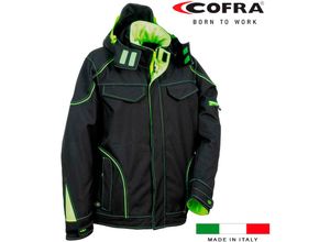 8023796407046 - Cofra - Tecka Softshelljacke schwarz lime Größe 62