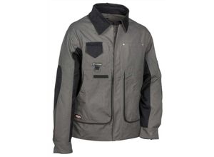 8023796447196 - Profi Arbeitsjacke Cofra BRUXELLES 100% Baumwolle anthrazit 44 - Schwarz