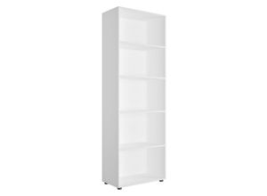 8024183120937 - Bücherregal COMPOSAD EspressoBücherregal Standregal weiß (mattweiß) B688cm H200cm T353cm FSC-zertifizierter Holzwerkstoff Regale mit verstellbaren Einlegeböden