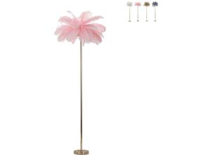 8024609366840 - Mauro Ferretti - Stehlampe mit Federlampenschirm und 3 Lichtpunkten h160cm Palm l Farbe Pink