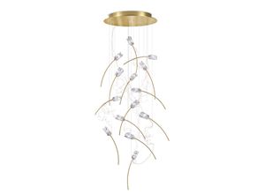 8024727090214 - Tulip 14 LED-Hängelampe prisma messing rund