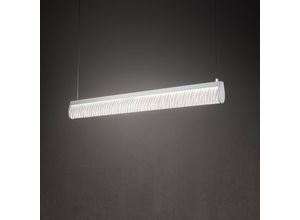 8024727098074 - LED-Hängelampe Modula plissé hellgrau