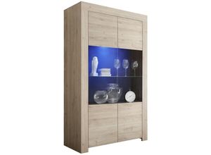 8024963407562 - - Geschirrschrank mit 2 Glastüren ohne Beleuchtung H186 cm - Firenze