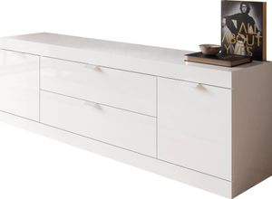 8024963436760 - Lowboard INOSIGN Slim TV-Bank Sideboards Gr B H T 181 cm x 60 cm x 42 cm 2 weiß (weiß hochglanz lack) Lowboards Breite 181 cm Hochglanz Lack