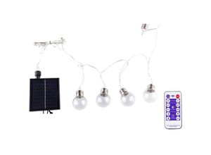 8024972028093 - Iperbriko - Solarbetriebene LED-Außenlichterkette - 25 warmweiße Lampen - 95m - Fernbedienung