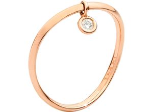 8025660448827 - DoDo Damen Ring 375er Roségold mit 1 Diamant zus ca 003 Karat roségold