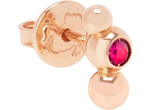 8025660461178 - DoDo Damen Ohrstecker 375er Gold mit 1 Rubin roségold 99