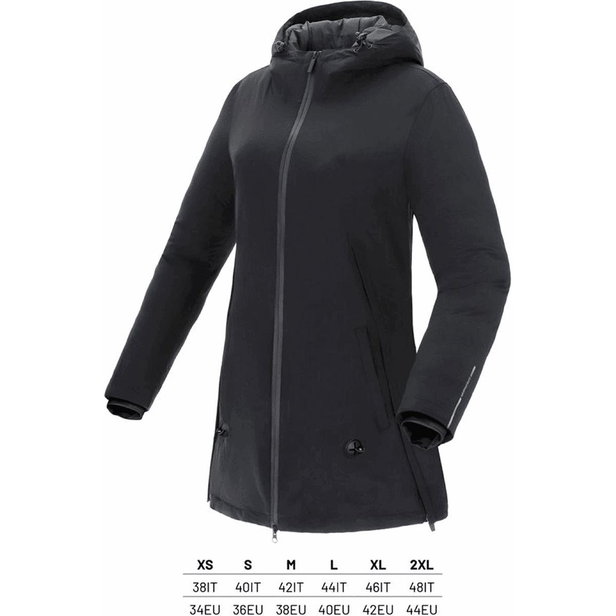 8026492141375 - Damen Thermojacke 3 4 Schwarz XS Wasserdicht für Fahrrad Vielseitiges Design