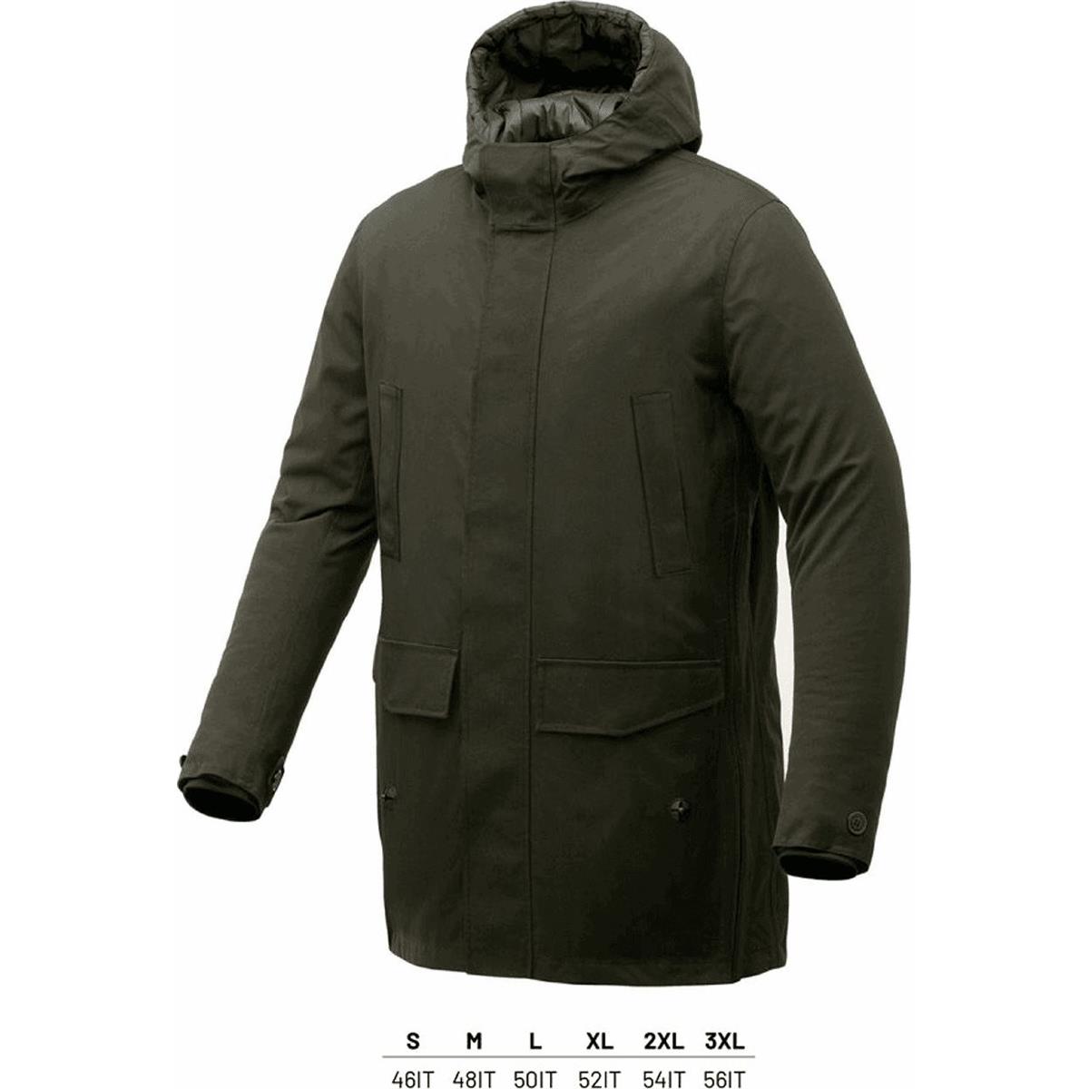 8026492148558 - 2in1 Parka Jacke Grün Airborne XL für Fahrräder CE-zertifiziert abnehmbar