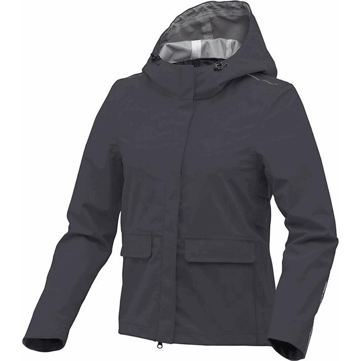 8026492153347 - Dunkelblaue Urban Cycling Jacke für Damen mit Kapuze - Größe XS A-Shape Design