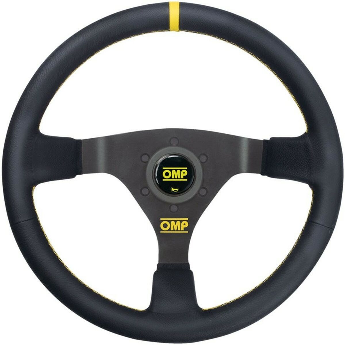 8027280018398 - Racing Steering Wheel OD 1980 N Ø 35 cm Black Yellow Black