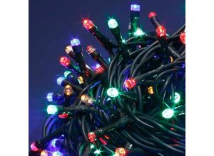 8029121474929 - Salone Srl - Leichte Kette Licht für Weihnachtsdekorationen 100 LEDs - multicolor - multicolor