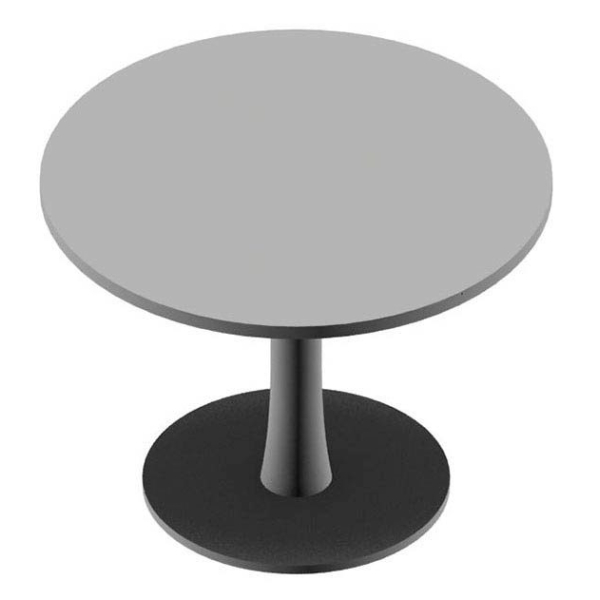 8029466126613 - Konferenztisch lichtgrau rund Säulenfuß silber 1000 x 1000 x 740 cm 8029466126613 - Konferenztisch lichtgrau rund Säulenfuß silber 1000 x 1000 x 740 cm