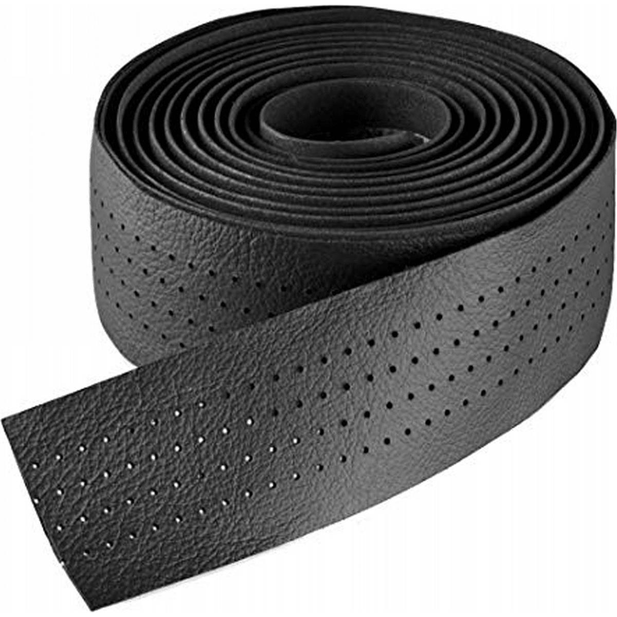 8030282426290 - Smootape Classic Lenkerband aus schwarzem Leder 35x1800mm 25mm dick 95g mit Kappe