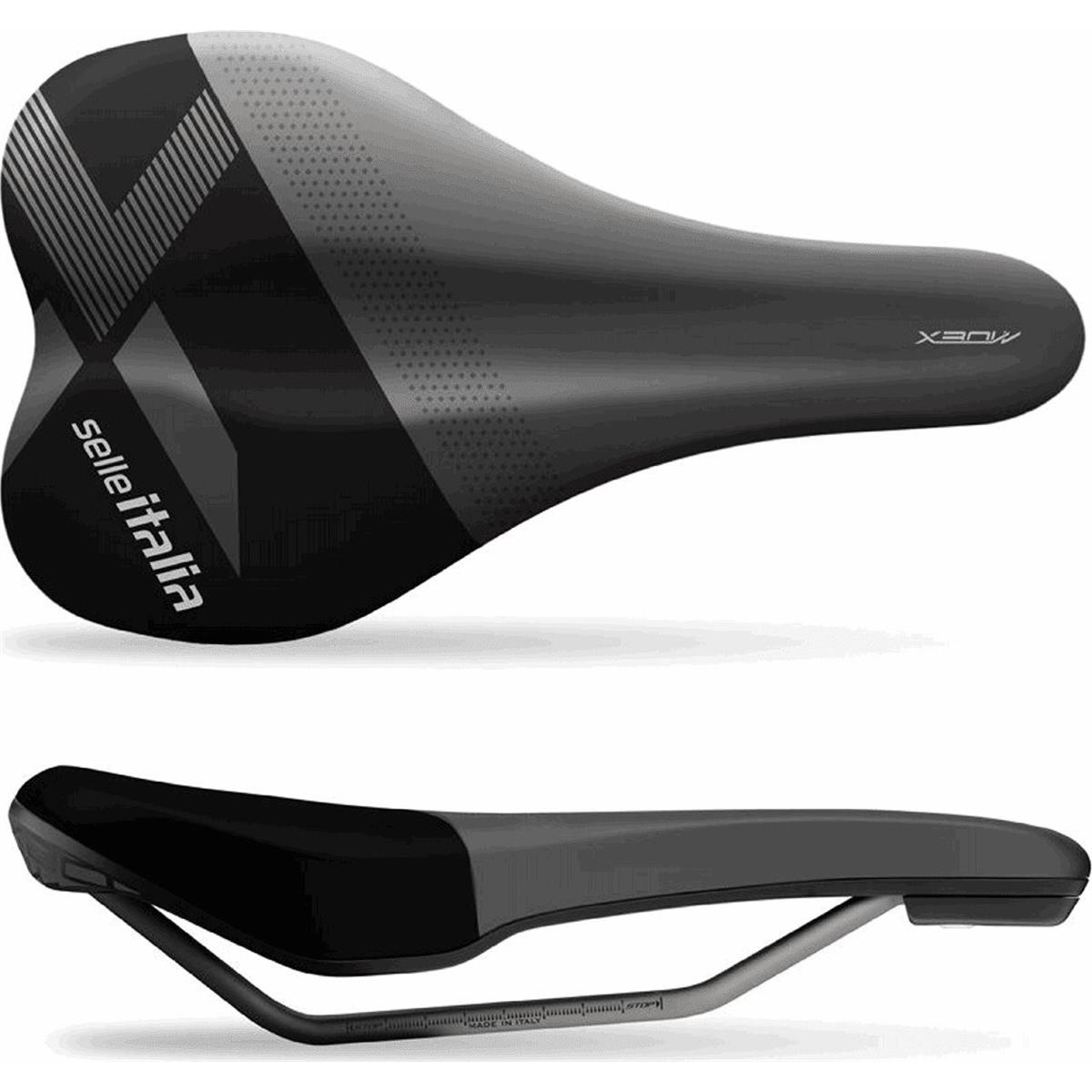 8030282528550 - Selle Italia X-Bow Sattel 145x255mm Schwarz Soft Tek TI 316 250g - Performance