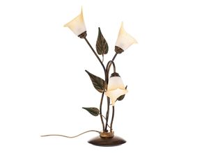 8030626515475 - Onli Lighting - Onli miranda Glastischlampe Antikgold Glasschirme