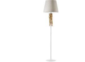 8030626542778 - Onli Lighting - Onli woody Stehlampe mit konischem Schirm weiß 8030626542778 - Onli Lighting - Onli woody Stehlampe mit konischem Schirm weiß