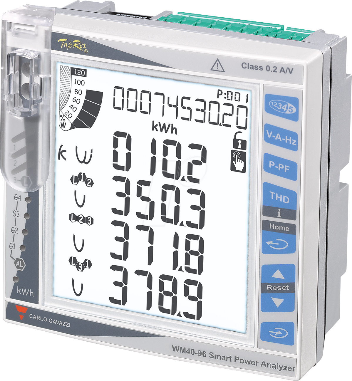8030956051810 - WM40AV53H - Energiezähler WM40 3 Phasen LCD Display Drehstrom