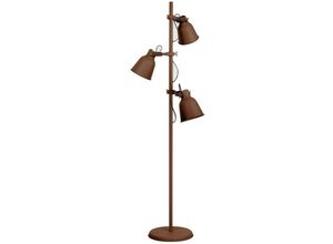 8031414862931 - Legend - Dreifachleuchte Stehlampe Corten Kupfer Weiß E27 - Fan Europe