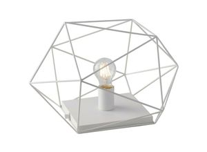 8031414871636 - Fan Europe - Abraxas - Globe Cage Tischlampe Weiß E27