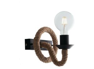 8031414872091 - Fan Europe Lighting - Fan Europe Rope - Wandseilampe Schwarz Beige E27