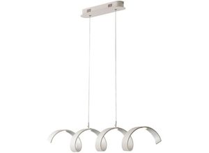 8031414877614 - Fan Europe HELIX LED Swirl Pendel-Deckenleuchte Weiß Silber 1600lm 3000K 80x135cm