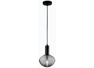 8031414888450 - ECO-LIGHT Pendelleuchte Ripple in Schwarz-transparent und Schwarz - black