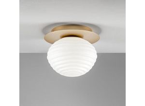 8031414888528 - ECO-LIGHT Deckenleuchte Ripple in Weiß und Gold E27 - white