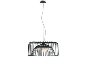 8031440362603 - Fan Europe COUGAR LED-Drahtrahmen-Pendelleuchte Schwarz 1920lm 4000K 50x26cm