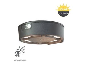 8031874239380 - - fortunato Solar-Wandleuchte mit Sensor und cct - schwarz