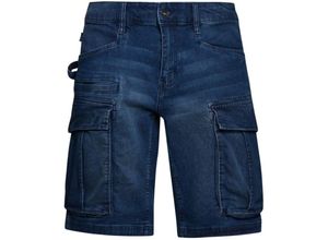 8032521545717 - Bermuda Stone Cargo Leichte Jeansshorts - -