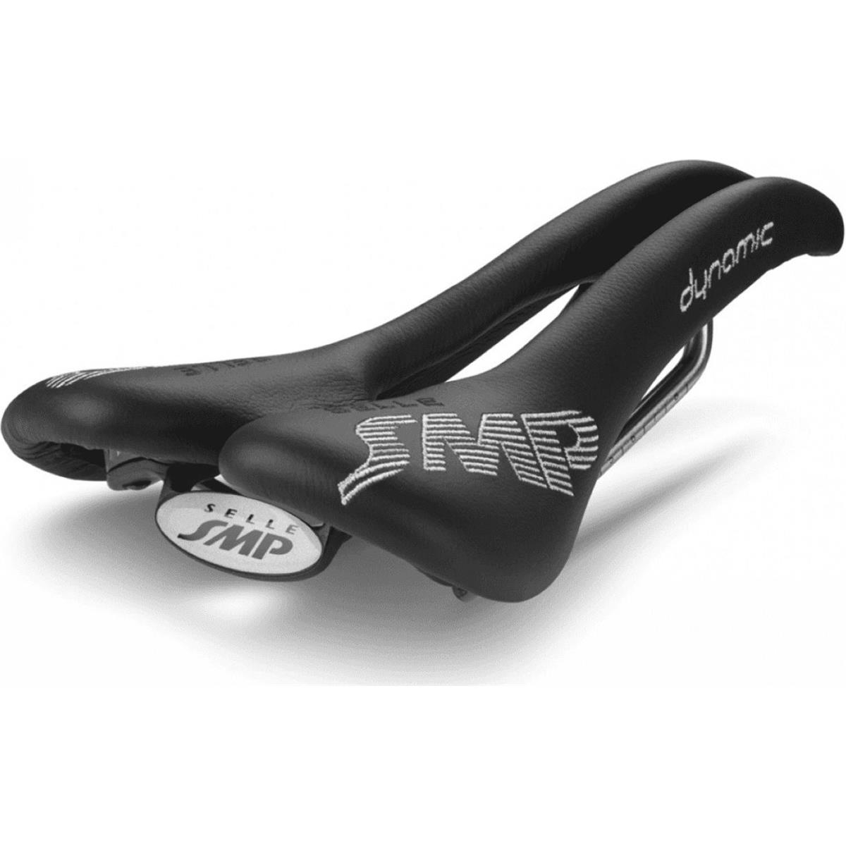 8032568522023 - Dynamic Sattel Schwarz 2018 aus Leder für MTB Straße und Gravel 138x274 mm 290g