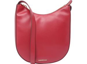 8032803775641 - MANDARINA DUCK Schultertasche Leder Emblem uni für Damen rot