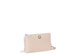 8032803814173 - MANDARINA DUCK Umhängetasche Reißverschluss Emblem für Damen beige