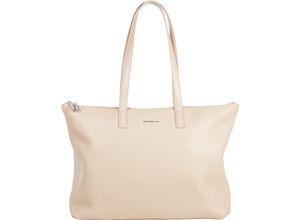 8032803814814 - MANDARINA DUCK Shopper Leder Zweiwegereißverschluss Damen beige