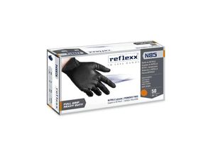 8032891634073 - Reflexx N85B puderfreie Nitrilhandschuhe mit vollem Griff - XL