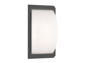 8033239391962 - Wandleuchte in Graphit und Weiß E27 IP44 - grey - LCD