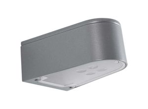 8033239468954 - Led Wandleuchte A-310579 Silber eng   breit Aluguss 18W - grey - LCD