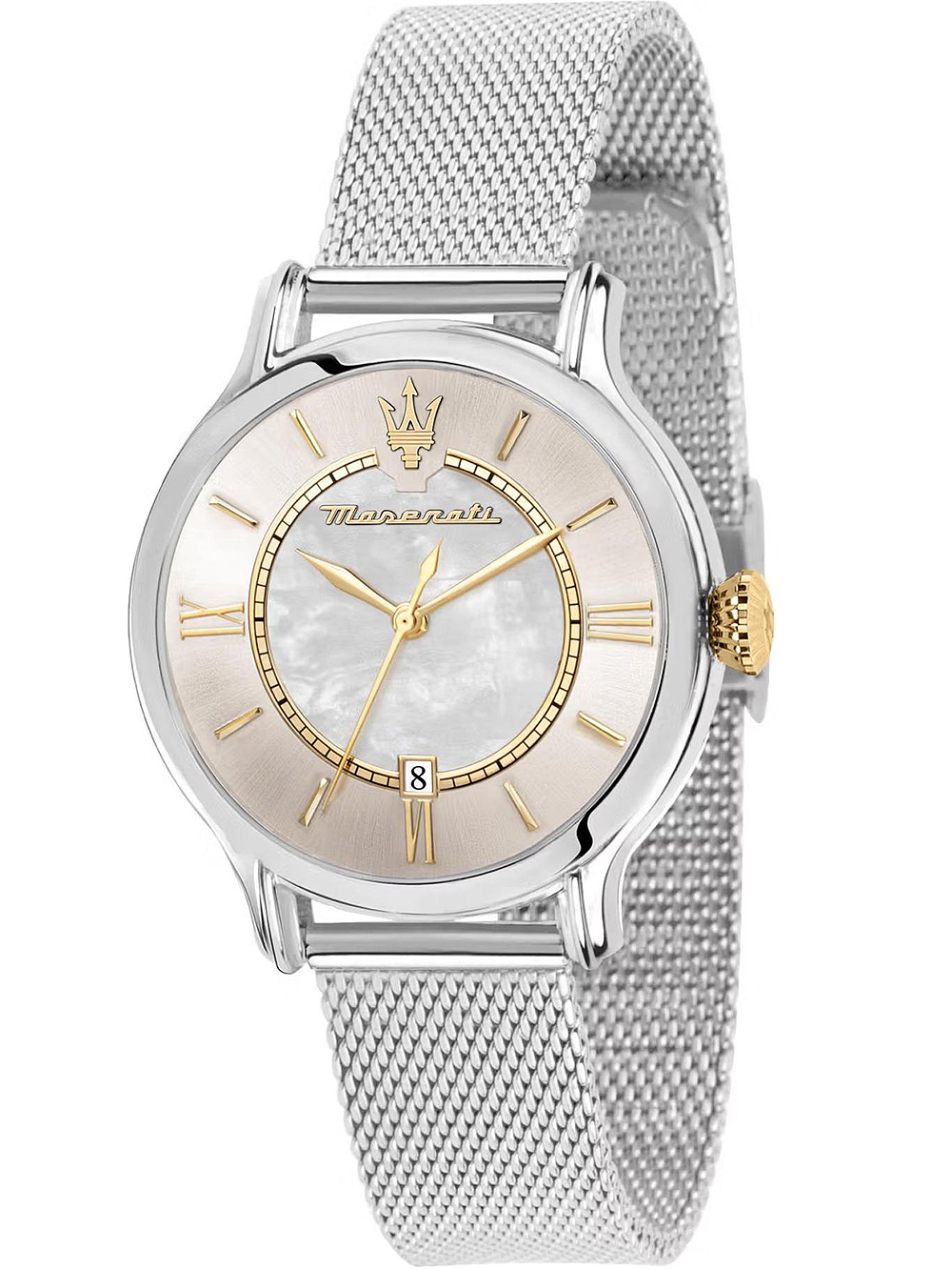 8033288934813 - Uhr - Epoca 34mm 3H Dial Ss Mesh Band - in silver - Uhr für Damen