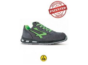 8033546347911 - U-power - upower Sicherheitsschuh Point Gr43 grau grün Veloursleder Nylon S1PSRC EN20345 RL20036-43