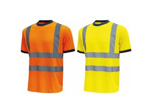 8033546444344 - Glitter Warnschutz T-Shirt - xxl - Orange - Orange - U-power