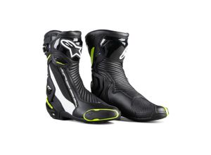 8033637962344 - Alpinestars Motorradstiefel Alpinestars SMX Plus V2 Schwarz-Weiß-Neongelb