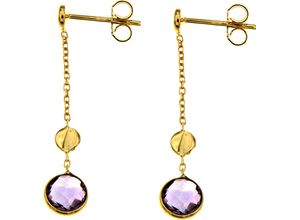 8033725125798 - VANDENBERG Damen Ohrstecker 375 Gelbgold mit Amethist gold 99