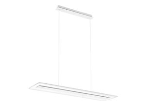 8033913149704 - Linea Light LED-Hängeleuchte Antille Glas rechteckig weiß