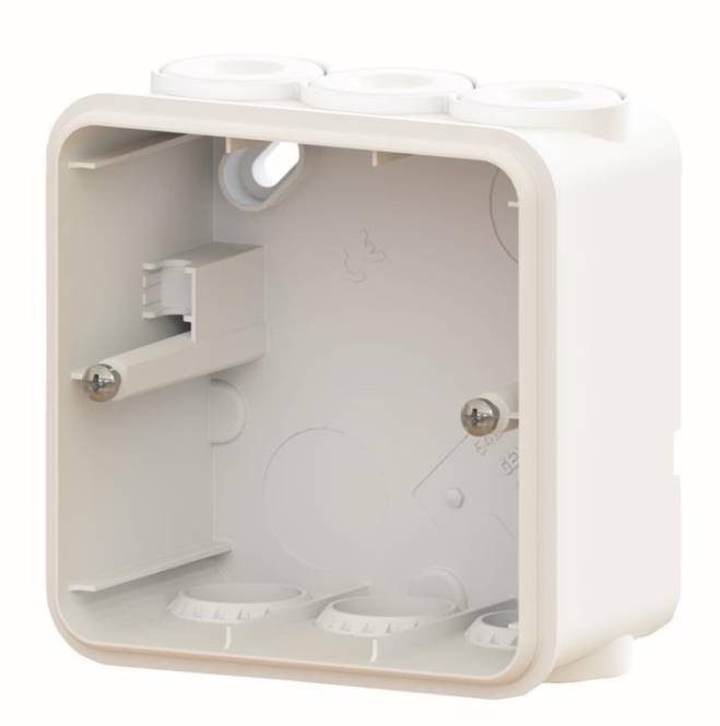 8034035131127 - GEWISS AP Gehäuse FI Steckdose u GW95527 FI-Einheit